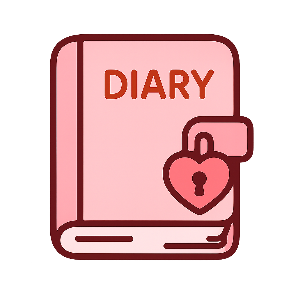 Pink diary icon