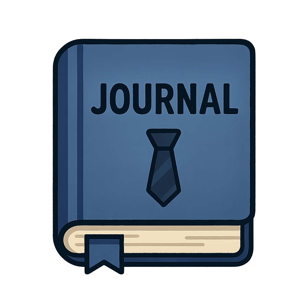 Blue journal icon